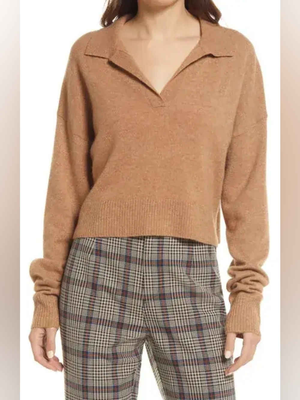 Reformation • Cashmere Polo Sweater